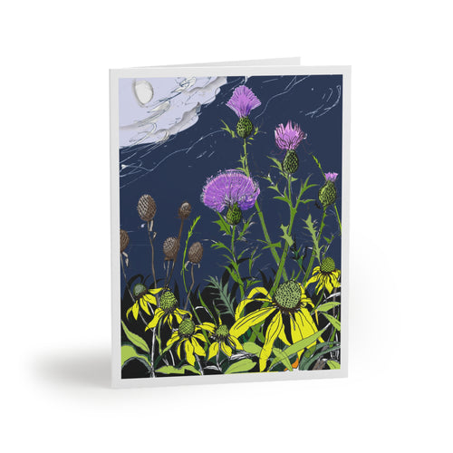 Prairie Flowers at Night