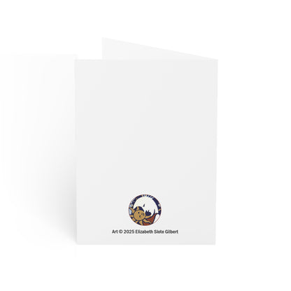 Jellyfish and Friends — Surreal Ocean Art Note Card (Single or Bundles)