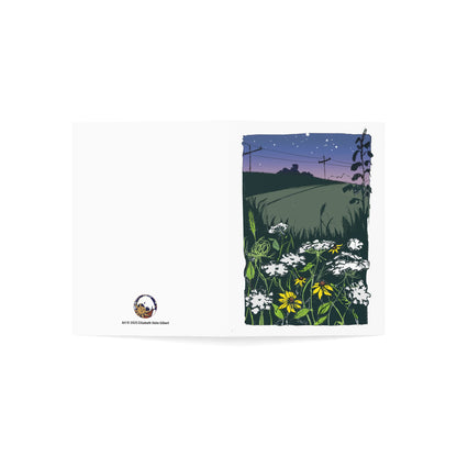 Farm Field at Sunset