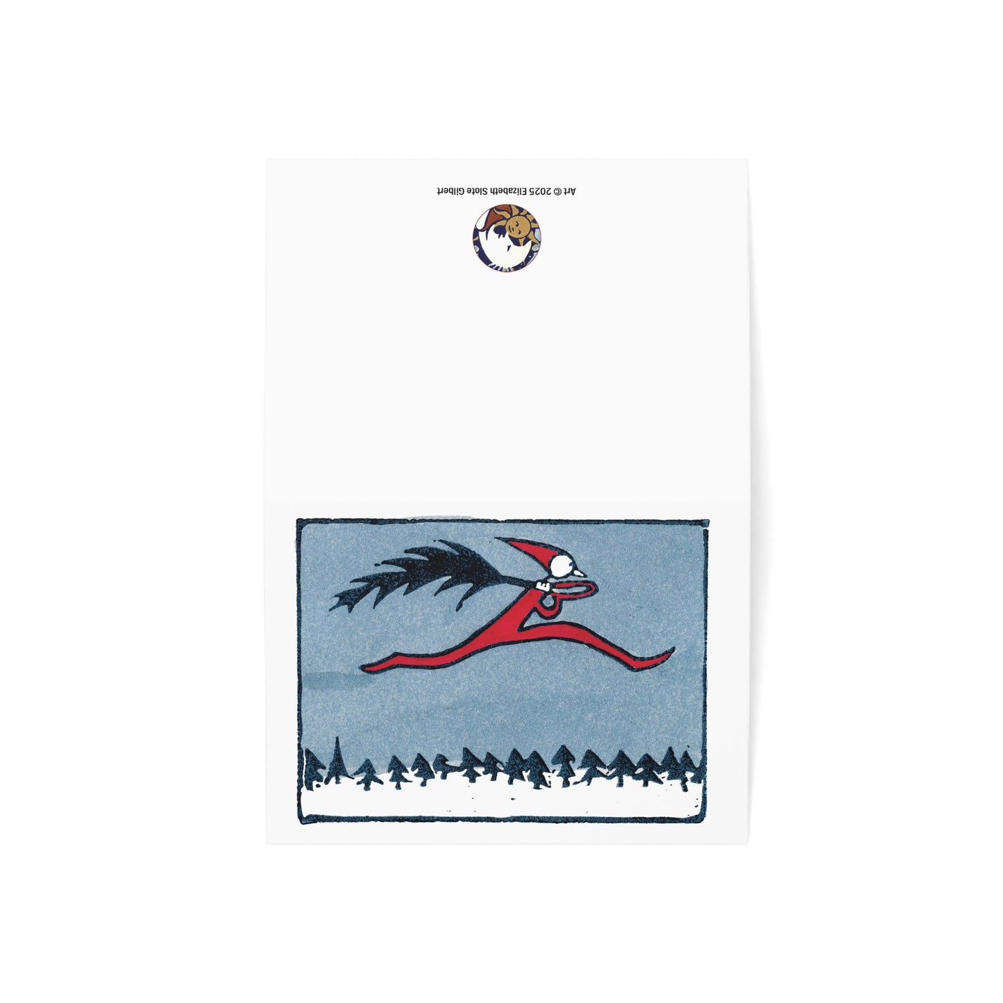 Elf Flying With a Tree