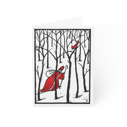 Father Christmas and a Cardinal